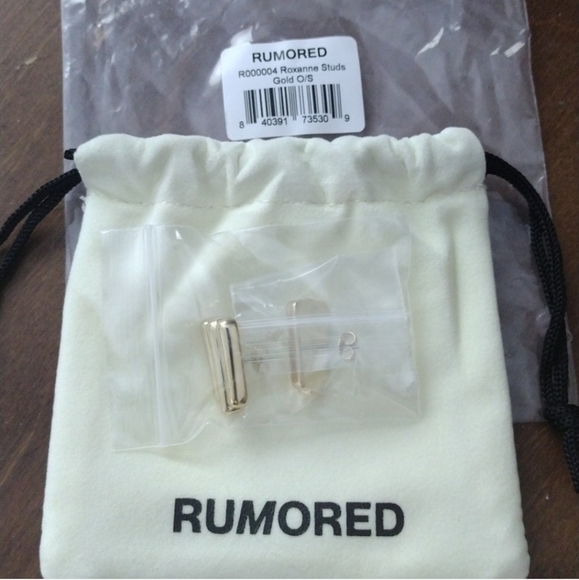 NIB $68 Rumored "Roxanne" Stud Earrings – Gold - Picture 4 of 5